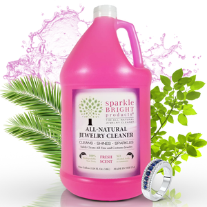 Sparkle Bright Jewelry Cleaner | Liquid Jewelry Cleaning Solution, One Gallon (128oz.)