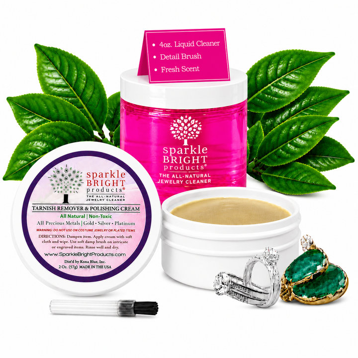 Sparkle Bright Jewelry Cleaner | Starter Jewelry Cleaning Kit