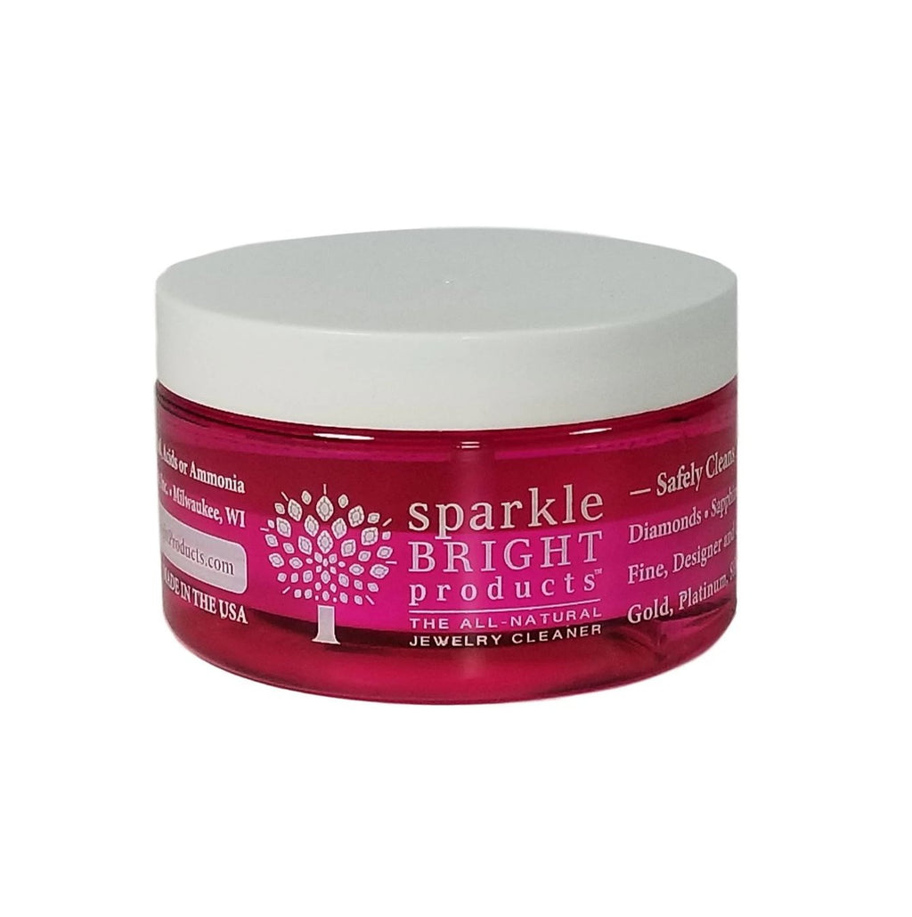 Sparkle Bright Jewelry Cleaner | Liquid Jewelry Cleaning Solution, 4oz. Jar - Sparkle Bright Products